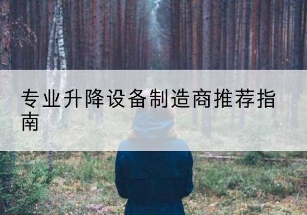 利州电动剪叉升降平台厂家-专业升降设备制造商推荐指南