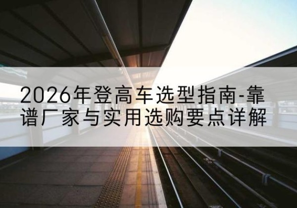 利州登高车厂家推荐-2026年登高车选型指南-靠谱厂家与实用选购要点详解